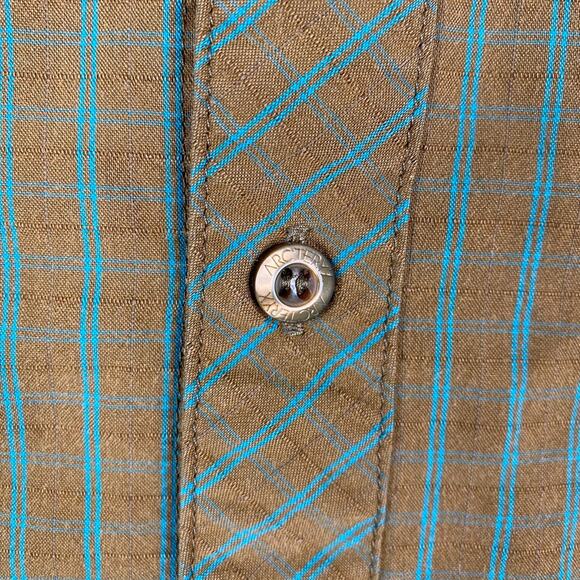 Arcteryx Mens S Check Button Up Short Sleeve Shirt - Picture 4 of 6